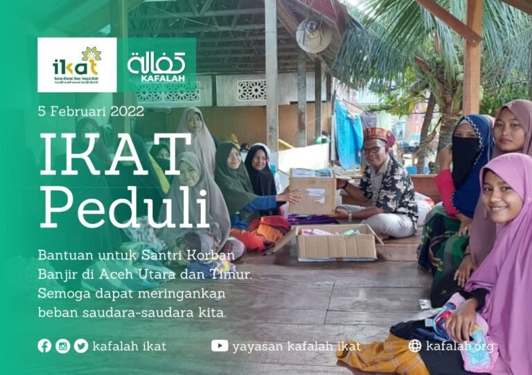 Kafalah IKAT Salurkan Bantuan untuk Santri Korban Banjir Aceh Utara dan Aceh Timur