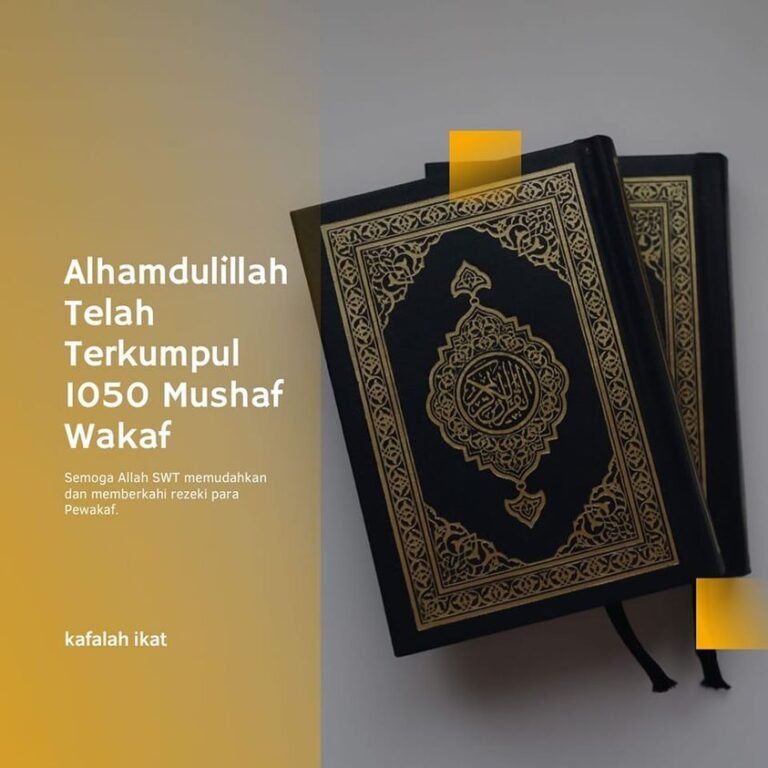 Wakaf Al-Qur’an Kafalah Capai Target